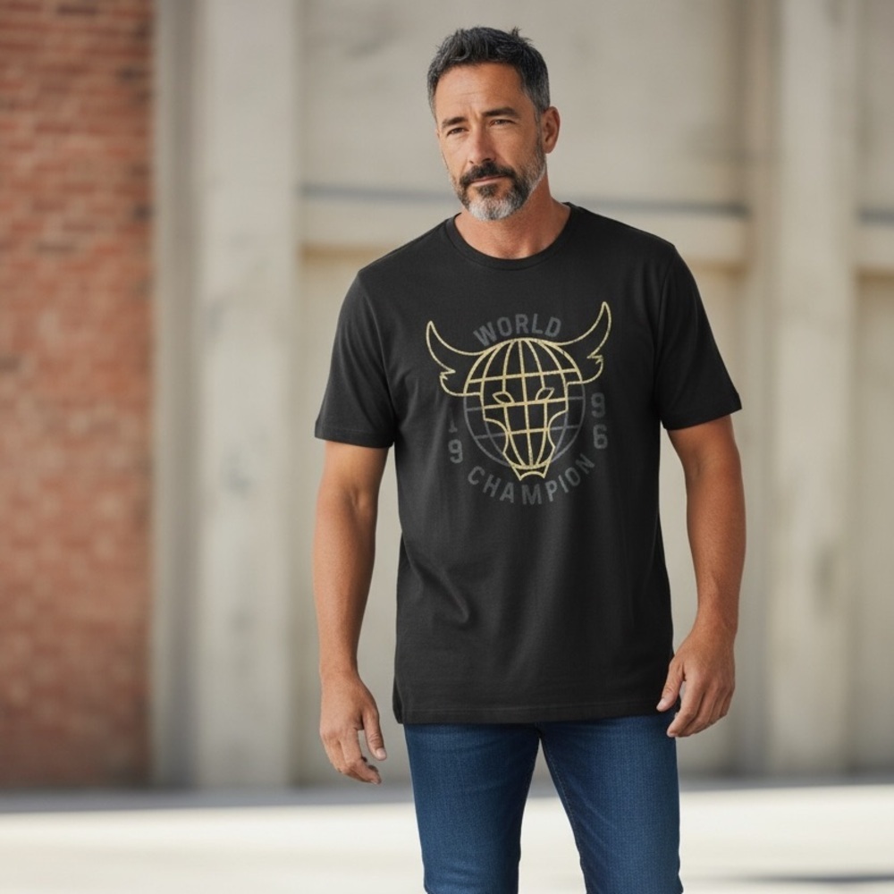 Under Armour Project Rock 96 World Champion Tshirt Lg